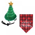 thumbnail image 3 of Dog Bandana Christmas Buffalo Plaid Snowflake Pet Scarf, Triangle Bibs Kerchief Set - for Small Medium Large Dogs Cats Pets, 3 of 5