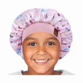 thumbnail image 1 of wonima11 Kids Satin Bonnet Sleep Cap for Curly Hair - Adjustable Silk Hair Cap for Baby & Toddler, 1 of 1