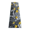 thumbnail image 2 of BizChair Modern Contemporary Runner Area Rug, Yellow Grey Black (2 Feet X 7 Feet), 2 of 6