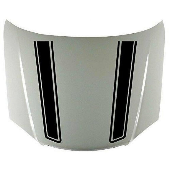 Outlined Stripe Car Decals Hood Decal Vinyl Sticker  Graphic