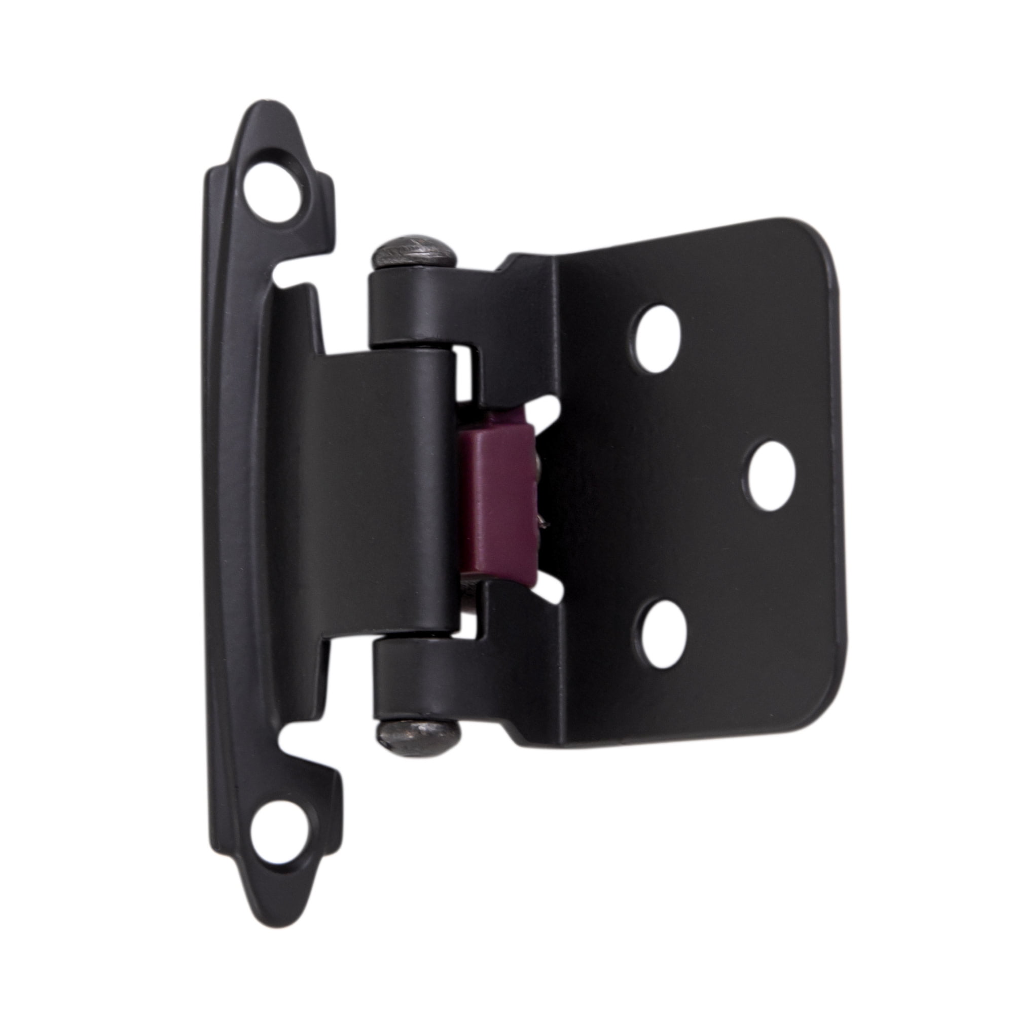 Design House Steel Semi-Concealed Overlay Hinges for Kitchen Cabinets, 20-Pack