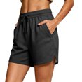 thumbnail image 2 of Sweat Shorts Women Yoga High Waisted Dolphin Shorts Summer Casual Drawstring SweatShorts with Pockets 2XL, 2 of 5