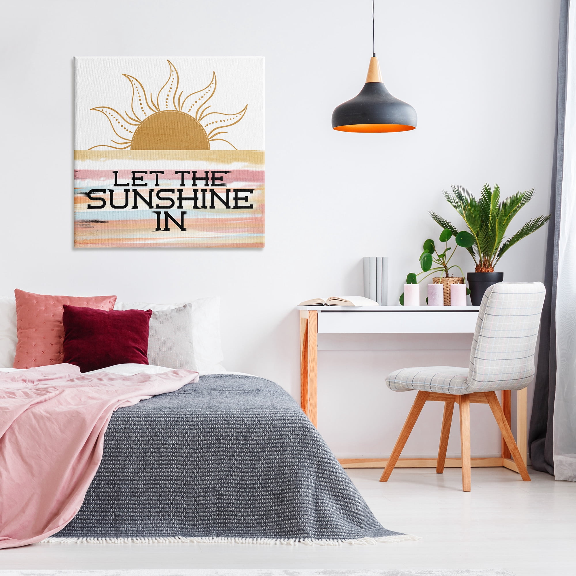 Stupell Industries Let Sunshine In Landscape Painting Gallery Wrapped Canvas Art Print Wall Art, 36 x 36