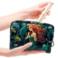 thumbnail image 4 of Mermaid Waterproof Lightweight PVC Cosmetic Bag Travel Bag with Zipper, Large Capacity Printed Design for Ladies and Girls, Small Pouch, Toiletry Bag Zipper, Tool Pouch Zipper, 4 of 6