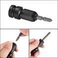 thumbnail image 4 of 3 Pieces 1/2" Square To 1/4" Hex Socket Adapters, Quick Release Chuck Converter Hex Ratchet Socket Wrench For Impact Ratchet Wrench And Screwdriver Bi, 4 of 5