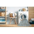 thumbnail image 2 of Ahgly Company Machine Washable Indoor Rectangle Contemporary Jeans Blue Area Rugs, 5' x 7', 2 of 7