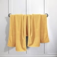 thumbnail image 4 of Feather and Stitch Premium 100% Cotton 6-Piece Towel Set, Yellow – Soft, Plush, and Absorbent Bathroom Towels, 4 of 4