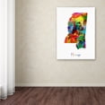 thumbnail image 4 of Trademark Fine Art "Mississippi Map" Canvas Art by Michael Tompsett, 4 of 4