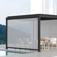 thumbnail image 5 of Mirador 12' 80/88S Outdoor Pergola Aluminum Pull Down Privacy Screen, Charcoal (Pergola accessory), 5 of 7