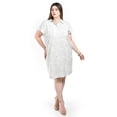 thumbnail image 5 of Vestido Camisero de Lino Roman Fashion Tallas Extras 006 Estampado Azul Claro Talla 38, 5 of 5
