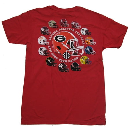 - Georgia Bulldogs SEC Helmets T-shirt