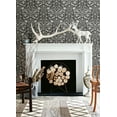 thumbnail image 3 of Chesapeake Forest Dance Charcoal Damask Wallpaper, 3 of 4