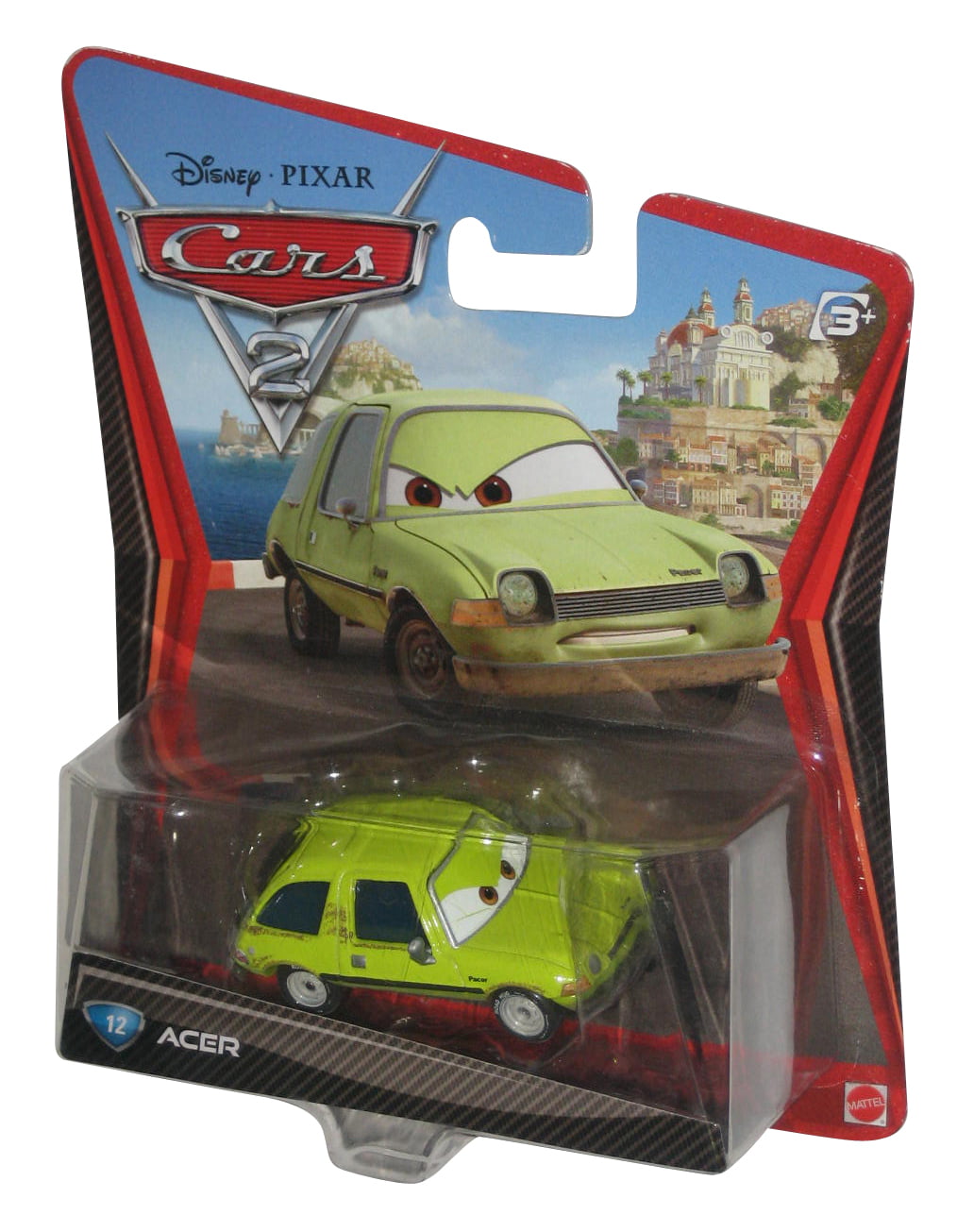 Disney Pixar Cars 2 Movie Acer 12 Die Cast Mattel Vehicle Toy Car