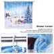 thumbnail image 4 of Cortina de ducha ANGGREK decorativa 200x180 cm Navidad, 4 of 8