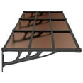 thumbnail image 4 of vidaXL Door Canopy Awning Rain Shelter Patio Outdoor Garden Black Polycarbonate, 4 of 5