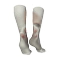 thumbnail image 3 of Bingfone Raindrop Kitten Paw Print Compression Socks for Women and Men Long Socks for Running Athletic Cycling Nurse, 3 of 8