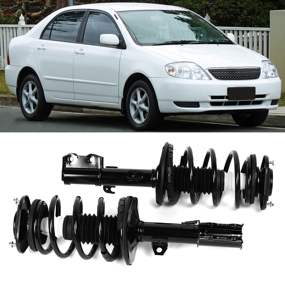 Tebru 2Pcs Front Strut Coil Spring Kit Fit for TOYOTA COROLLA 20032008
