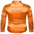 thumbnail image 3 of Stylish Men‘s Solid Color Business Shirts with Turn-Down Collar for Office, 3 of 4