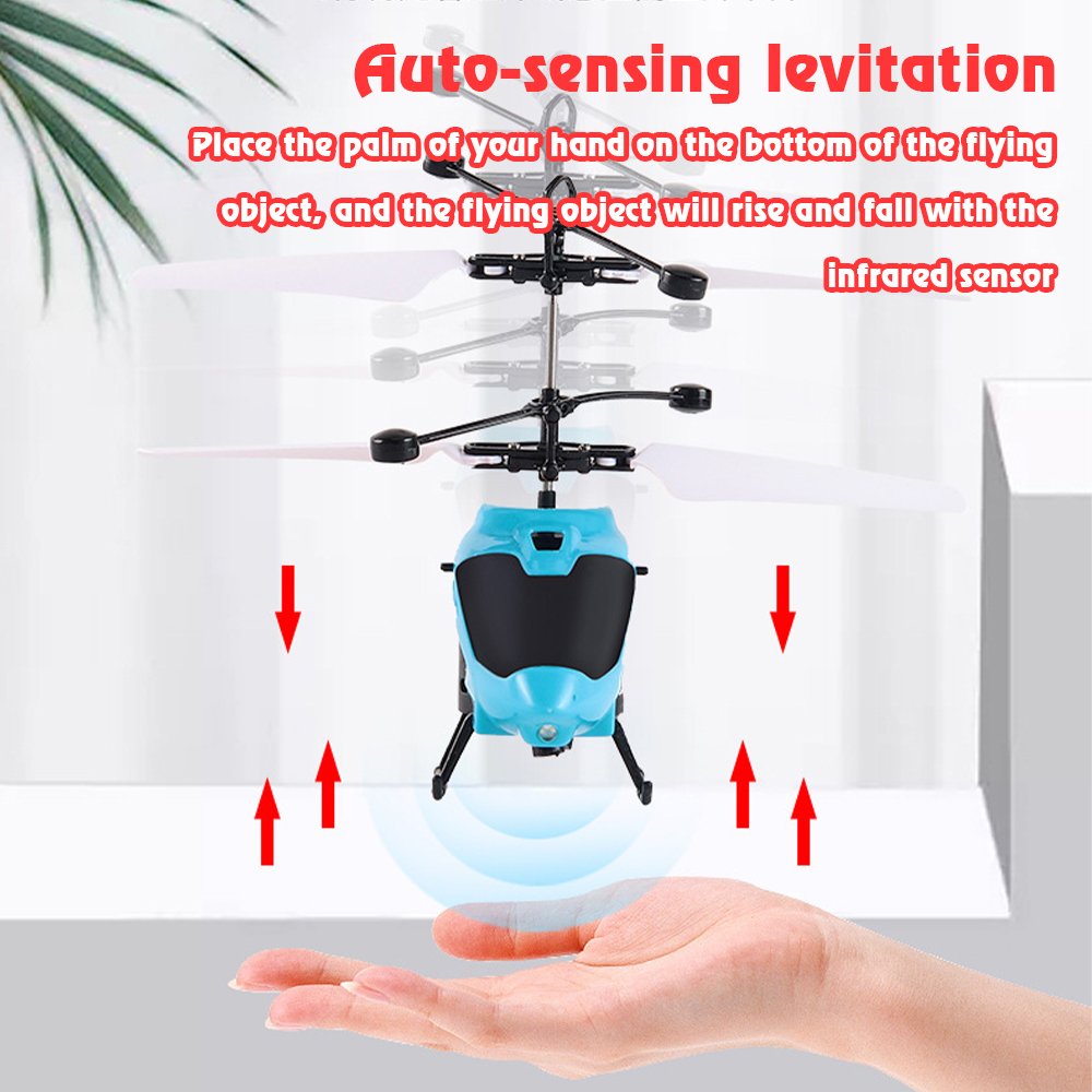 EASTIN Drone Helicopter 2 Channel Helicopter Copter Outdoor Toys Remote Control Plane Blue