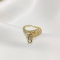 thumbnail image 4 of Jumpingount Anillo con diseño de cremallera a la moda para mujer, anillos ajustables con apertura, joyería, regalo, vestirse, fiesta de boda, trabajo Ropa, zapatos y accesorios Miscelánea Jumpingount AP014940-00, 4 of 6