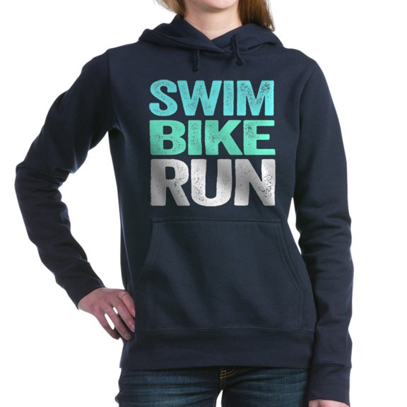 CafePress - Triathlon. Swim. Bike. Run. Women's Hooded Sweatsh - Pullover Hoodie, Classic & Comfortable Hooded Sweatshirt