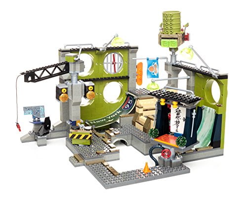mega bloks teenage mutant ninja turtles sewer hideout construction set