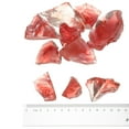 thumbnail image 2 of Uxcell Fire Glass for Fire Pit, 1.18"-1.97" High Luster Reflective Glass Rocks, Pink, 2 of 5
