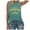 Green, variant on Womens Summer Tops Tank Top Sunshine and Coffee Print Crew Neck Sleeveless Casual Oversized Tshirts for Women Blue XXL