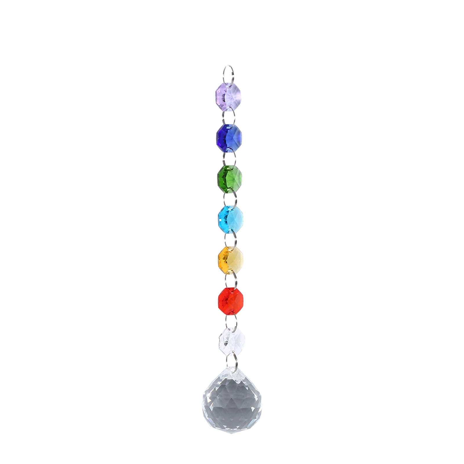 Rainbow Crystal Suncatcher Chandelier Lamp Prism Hanging Pendant Home Decor NEW 