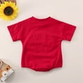 thumbnail image 5 of Baby Romper Short Sleeve Independence Day 4Th Of July Romper Lightweight Bodysuits Baby Onsies Red 6 Months-12 Months, 5 of 5