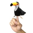 thumbnail image 1 of Peacock Owl Bird Finger Puppet Plush Doll Storytelling Parrot Finger Doll Kawaii Simulation Animal Hand Puppet Interactive Toy, 1 of 5
