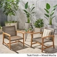 thumbnail image 2 of Afuera Living Outdoor Acacia Wood Club Chair in Teak and Mocha (Set of 2), 2 of 13