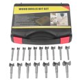 thumbnail image 2 of Hinge Punching Drilling Bit,17Pcs Hinge Punching Drilling Woodworking Hole Saw Set Wood Cutter Opener Tools World-Class Design, 2 of 8