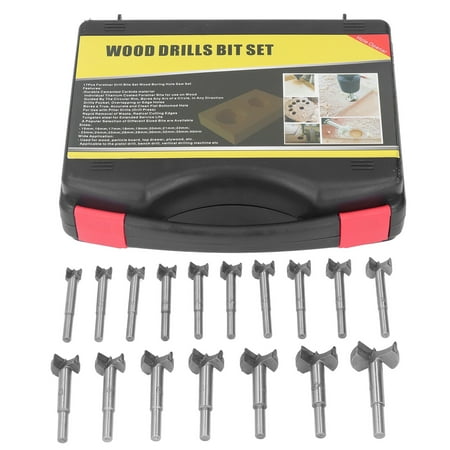 

Carbide-Tipped Woodworking Hole Saw for Electric Drill Presses 17-Piece Hinge Drill Bit Set