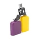 thumbnail image 1 of Kit De Batería De Cencerro Muyu Kit De Batería Con Cencerro Muyu Cuadrado Amarillo Y Morado, Bajo Agudo, Campana De Vaca Muyu De Metal Tmvgtek Para Estrenar, 1 of 3