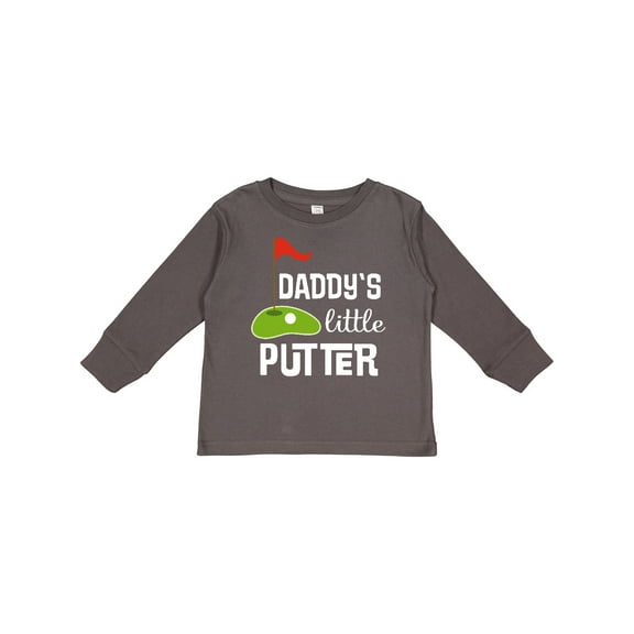 Inktastic Golfing Daddys Little Putter Boys or Girls Long Sleeve Toddler T-Shirt