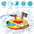 thumbnail image 5 of 10Leccion 2 Pack Inflatable Kids Pool Floats with Water Gun, Firetruck and Pirate Ship Pool Toys for Toddler, 5 of 6