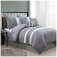 thumbnail image 5 of 8-Piece Lawrence Comforter Set Teal/Grey, Queen, 5 of 6