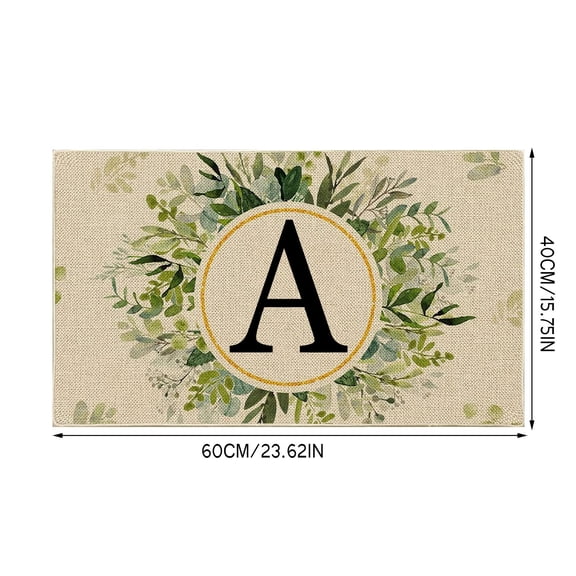 Bizhua Letter K Floor Mat1Pcs Summer Floor Mats Letter Family Last Name Initial Doormat Summer Doormat Holiday Mats Welcome Door Mats Summer Door Mat