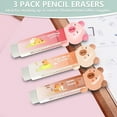 thumbnail image 4 of 4Pcs Cute Pink Capybara Retractable Eraser and Capybara Pencil Sharpener,Capybara Cute Birthday Christmas Gifts Set, 4 of 7
