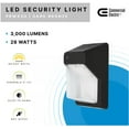 thumbnail image 5 of Commercial Electric 200W Equivalent Integrated LED Bronze Outdoor Vertical Wall Pack Over Door Light, 3000 Lumens, 5 of 9