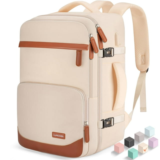 Mochila de viaje Velaybor 40L con puerto de carga USB resistente al agua