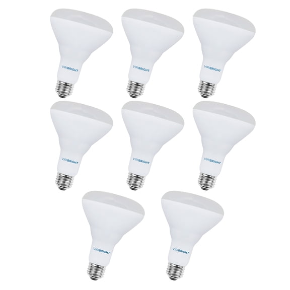 Viribright® BR30 LED Bulb, 700 Lumens, Dimmable, CEC, T20 2700K (8 Pack)