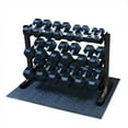 thumbnail image 3 of Best Fitness 3 Tier Dumbbell Rack Stand for Home Gym, Free Weight Sets Dumbbells Organizer, Midnight Black, 3 of 5