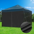 thumbnail image 4 of InstaHibit 10x10' Easy Pop Up Canopy Tent Side Wall Party Shelter Sun Wall Sidewall with Zipper Black 1Pc, 4 of 12
