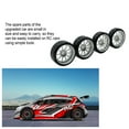 thumbnail image 3 of fastboy 4pcs/set 27mm Drift Tire Metal Wheel Rim Compatible With 1/28 Wltoys K969 RC Car Upgrades Parts Metal Upgrade Two red 1Set, 3 of 6