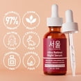 thumbnail image 5 of SeoulCeuticals 1% Korean Retinol Night Serum for Face - 97.5% Snail Mucin + Hyaluronic Acid + Bakuchiol, Cruelty Free K Beauty for Sensitive Skin 1oz, 5 of 9