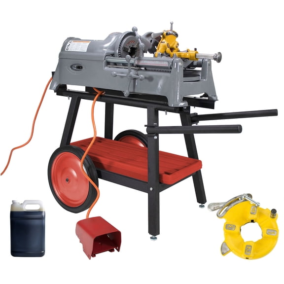 Restored RIDGID 535 V1 Pipe Threader with Steel Dragon Tools Accessories (Refurbished)