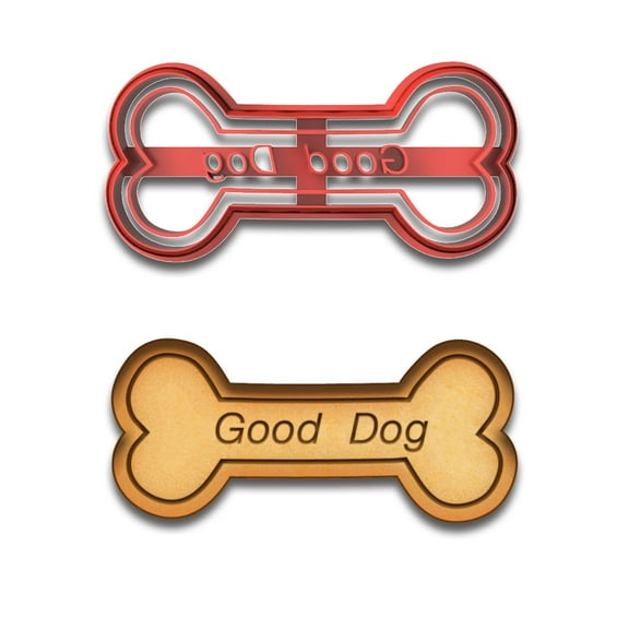 Dog Bone Cookie Cutter - 4x1.75 Inches, Perfect for Dog Treats and Baking Fun