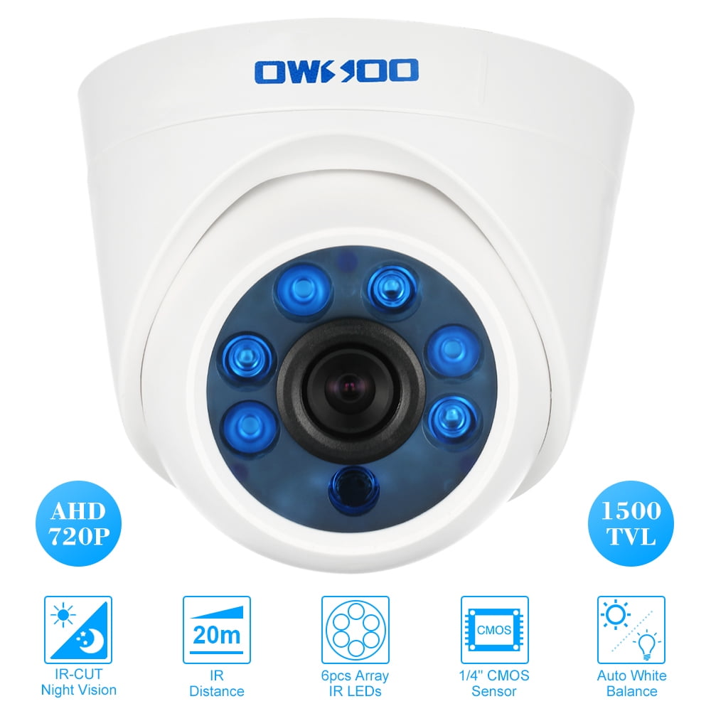 OWSOO AHD 720P 1500TVL CCTV Kugel ueberwachungskamera IR Nachtsicht Outdoor V4F1 